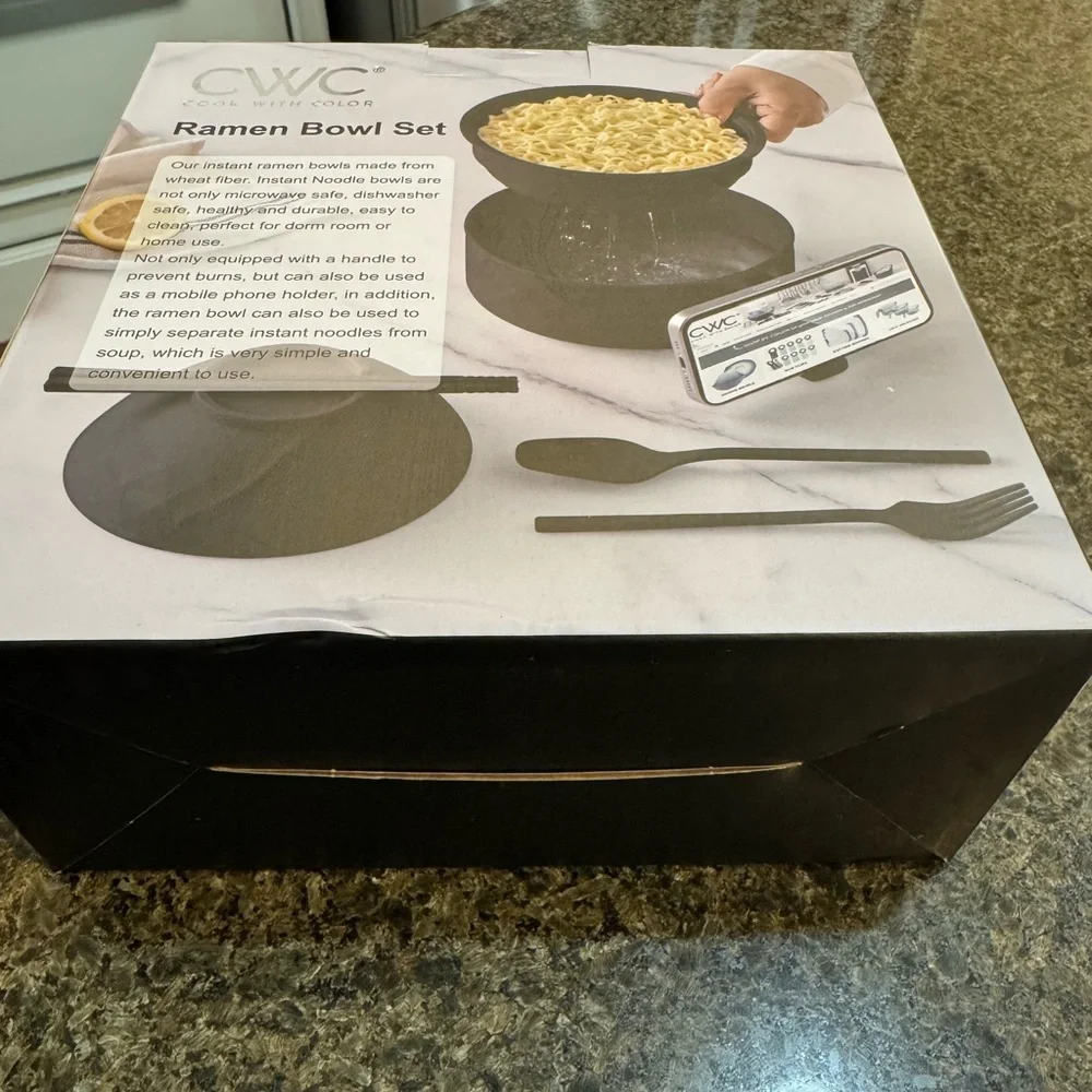 CWC Black Ramen Bowl Set - Picture 6 of 7